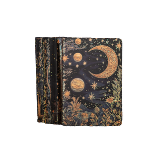 Cuaderno de Tapa Dura con Diseño de Luna Fantástica y Cubierta Estereoscópica 3D, Interior a Todo Color, Estética Celestial, Diario de Escritura, 120 Páginas - Product Image 1