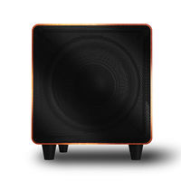 Subwoofer Activo de Madera de 10 Pulgadas para Sistema de Cine en Casa, Sistema de Audio para el Hogar, Altavoz Subwoofer