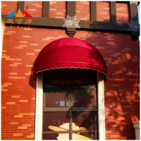Toldo Semicircular de Aluminio Moderno para Exteriores, Tipo Sandía, con Diseño Curvo para Ventanas, Decorativo y Protector Solar
