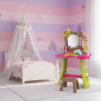 Ensemble de microphones en plastique avec son et lumière pour filles, kit d'activités de performance pour enfants, jeu d'imitation, cadeau, sélection du catalogue commercial