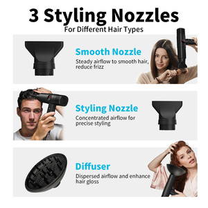 Asciugacapelli <span class=keywords><strong>Professionale</strong></span> Leggero con Motore Brushless <span class=keywords><strong>da</strong></span> 1800W, Alta Velocità, Bassa Rumorosità, Ioni Negativi per Salone - Product Image 6