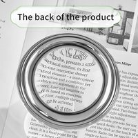 Loupe de lecture à dôme de 4 pouces, en cristal, pour artisanat, avec boîte cadeau