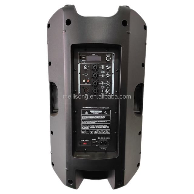 OEM Professional Live Sound Audio System New 15-inch Plastic Active Full Range DSP PA Speaker Cabinet Box 4-CHANNEL