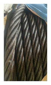 חבל תיל פלדה מגולוונת מחיר כבל ימי 6 x36 חוט להניף 50mm - Product Image 2