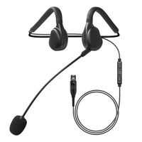 Casque de communication FCS X12 à oreillettes avec ENC, étanche IPX5, son Hi-Fi, communication bidirectionnelle enfichable