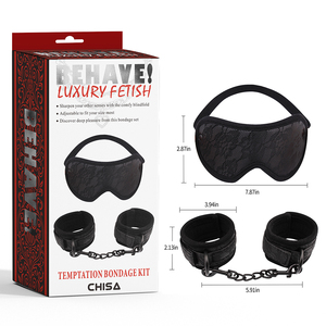 Ensemble <span class=keywords><strong>de</strong></span> jouets sexuels BDSM SM, masque pour les yeux sexy, bandeau érotique, menottes en cuir PU, <span class=keywords><strong>jeu</strong></span> pour adultes - Product Image 1