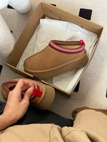 Chaussures de marque de créateur en gros, mode automne-hiver, bottes de neige à plateforme doublées de fourrure, mignonnes et confortables