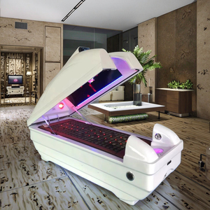 Capsule de spa à infrarouge lointain la moins chère avec matelas d'énergie spatiale, PEMF, chauffage à la vapeur et thérapie par lumière photonique pour l'amincissement - Product Image 1