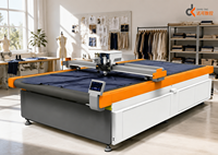 Máquina de Corte de Tela Textil Industrial, Cortadora Automática CNC con Cuchilla para Producción de Ropa