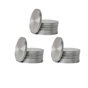Tùy chỉnh CNC xay gia công kim loại khoảng trống Knurled cạnh đồng xu khoảng trống bóng tròn đánh dấu thẻ cho khắc - Product Image 2