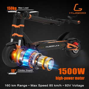 สกู๊ตเตอร์ LX11+ ระยะไกล 160 กม. รุ่นมืออาชีพ มอเตอร์ 1500W ความเร็ว 85 กม./ชม. แบตเตอรี่ลิเธียม 60V 31Ah รับน้ำหนักได้ 150 กก. พร้อมระบบ GPS สำหรับผู้ใหญ่ - Product Image 4