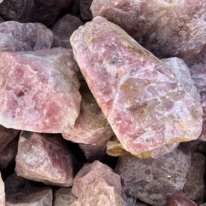 Pietra Grezza di <span class=keywords><strong>Quarzo</strong></span> <span class=keywords><strong>Rosa</strong></span> in Cristallo Naturale all'Ingrosso per Decorazione - Product Image 6