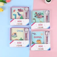 Lot de papeterie scolaire en gros pour enfants, motif dessin animé mignon, comprenant un cahier et un stylo à bille, avec boîte – Idéal comme cadeau pour étudiants
