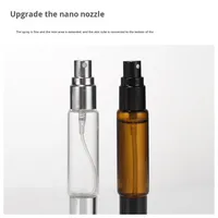 Rouleau double vide de 10 ml pour flacon d'huile essentielle, parfum unique ambré, couvercle en aluminium sérigraphié or/argent/noir
