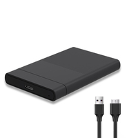 Casing Hard Disk Eksternal 2.5 Inch USB 3.0 SATA III 5Gbps HDD SSD Mobile Disk Enclosure dengan Caddy USB 2.0