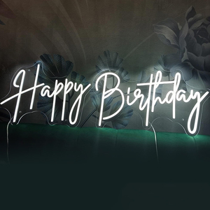 Joyeux anniversaire acrylique LED peinture <span class=keywords><strong>la</strong></span> fête est mise en place dans une atmosphère <span class=keywords><strong>de</strong></span> décor artistique avec carte <span class=keywords><strong>de</strong></span> mot Led néon lueur - Product Image 5