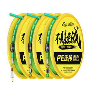 ชุดสายเบ็ดตกปลา Ji Wang แบบถักสำเร็จรูป ความแข็งแรงสูง พร้อมสเกลวัดน้ำหนัก สำหรับการตกปลาแบบแข่งขัน - Product Image 2