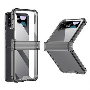 Zflip4 Phone Case <span class=keywords><strong>3</strong></span> Protector plegable, Airbag transparente personalizado Diseño de bisagra anticolisión - Product Image 6