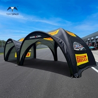 Tente gonflable durable et personnalisée de grande taille, imperméable, en forme de dôme, pour les salons automobiles, les courses, les expositions et les événements