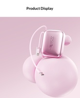 Banque d'alimentation électro-plaquée, charge super rapide 120W, 20000mAh, compacte et portable, avec banque d'alimentation à double câble intégrée.