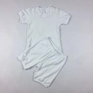 Conjuntos de Ropa de Verano para Niños y Niñas de Algodón Suave en Colores Puros, Camisetas con Pantalones Cortos - Product Image 5