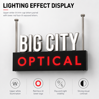 Enseigne LED personnalisée à haute visibilité avec lettres en relief éclairées par l'avant pour vitrine de magasin