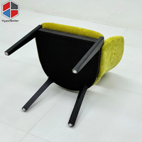 Ensemble de table basse ronde 2 places et ensemble de table de restaurant avec chaise en tissu vert