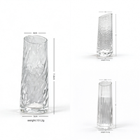 Distributeur de spiritueux en verre moderne à bec incliné, pichet à saké côtelé transparent, mini carafe à vin, distributeur de spiritueux pour bar, maison, fête