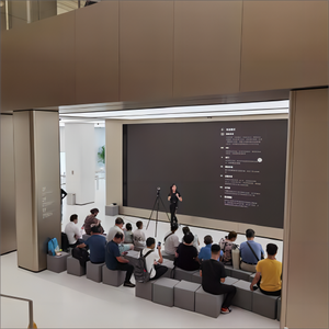 इनडोर एलईडी डिस्प्ले स्क्रीन विज्ञापन एलईडी दीवार घटना चरण पृष्ठभूमि के लिए एलईडी प्रदर्शन दुकान की खिड़की बैठक के कमरे रेलवे स्टेशन - Product Image 1