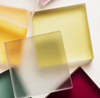 Feuille acrylique givrée à finition mate avec diffusion de lumière pour panneaux d'éclairage LED et cloisons intérieures