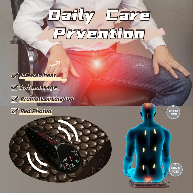 neuer stil photon licht prostata-massagegerät elektrische infrarot-heizkissen tourmaline matratze preis sitzheizung vibrationsmatratze