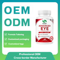 Capsules Oculaires Naturelles Avancées, Complément Alimentaire Antioxydant pour les Yeux, Capsules Oculaires Avancées à Marque Privée, Usine OEM