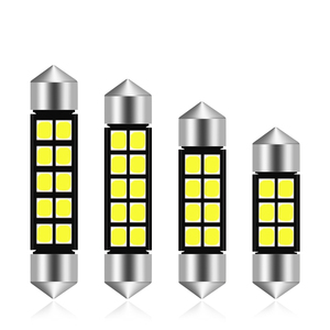 Lumière de toit de voiture double pointe rouge bleu jaune 12V 24V 31mm 36mm 39mm 41mm Ampoule de lecture intérieure colorée pour plaque d'immatriculation et éclairage intérieur - Product Image 1