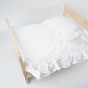 Современная классическая французская кровать для кошек Роскошная сосновая деревянная мебель для домашних животных с устойчивой плюшевой пенопластовой бархатной клеткой для кошек и собак - Product Image 5