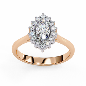 Anillo de Compromiso de Diamante Cultivado en Laboratorio con Corte Brillante en Oro Sólido de 18K para Mujer, Certificado IGI, Chapado en Rodio, Color Blanco D, Láser - Product Image 6