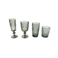 Vente en gros de gobelets en verre borosilicate sans plomb, style moderne vintage - Verres de qualité supérieure, résistants à la chaleur, lavables au lave-vaisselle