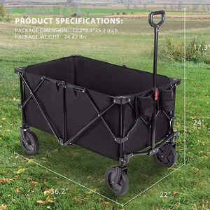 आउटडोर गार्डन मल्टीफंक्शनल फोल्डिंग कैम्पिंग कार्ट पोर्टेबल बीच ट्रॉली कार्ट कैम्पिंग फोल्डिंग वैगन - Product Image 6