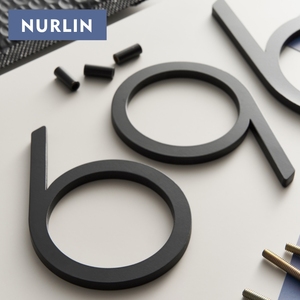 Nurlin Rắn Brass 4-12 Inch 10-30Cm Số Lớn Thư Cửa Nhà Công Cộng Màu Đen Nổi Chữ Ký Ngoài Trời Chữ Số Nhiều Kích Thước - Product Image 5