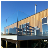 Prima Garde-corps en aluminium et verre de haute qualité, moderne, pour piscine extérieure, balcon, terrasse, escalier, villa, hôtel