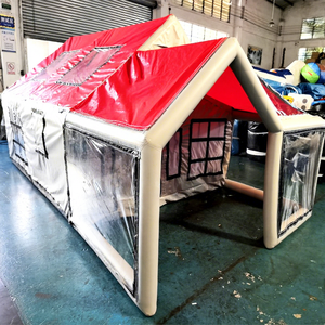 All season outdoor waterproof PVC glamping house camping dome <b>tent</b> inflatable air cabin - Product Image 1