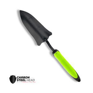 Truelle de jardinage étroite robuste en acier à haute teneur en carbone Landing 551042 avec marquages de profondeur et poignée ergonomique, noir/vert pour - Product Image 1