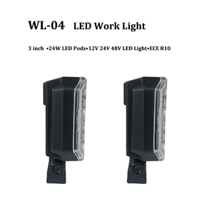 Projecteur de travail LED carré 3 pouces 24W 9-50V Compact IP68 ECE R10 EMC 70 °   Projecteur <span class=keywords><strong>pour</strong></span> tracteur, chariot élévateur, UTV, <span class=keywords><strong>accessoires</strong></span> de <span class=keywords><strong>voiture</strong></span> - Product Image 3