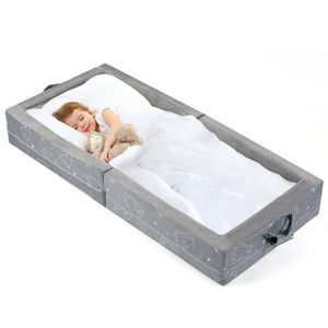 Customized Box Style Baby Mattress 20mm High Density Foam <b>Portable</b> With <b>Bed</b> Rails For Children's <b>Bed</b> Animal Pattern - Product Image 5