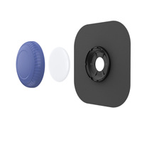 Nouvelle arrivée étui en silicone adhésif fort support de tissu étanche support de boîtier de protection caché pour AirTag avec autocollant