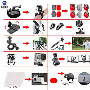 Kit de Accesorios 39 en 1 para Cámaras de Acción GoPro, DJI Yi y SJM, Esenciales para Fotografía al Aire Libre, Palo Selfie de Nailon y Plástico - Product Image 5