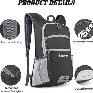 Free Sample Hot Fashion One Dollar Cheap Lightweight Waterproof <b>Folding</b> <b>Bag</b> Daypack Travel Foldable Backpack <b>Bag</b> - Product Image 2