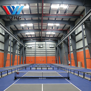 Structure acoustique en acier économique pour la construction de clubs de tennis, utilisant des poutres en H galvanisées pour une salle de tennis intérieure - Product Image 2
