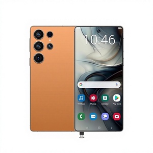 Smartphone I25 Ultra 5G Sbloccato, Schermo HD 6.8\", Batteria 6000mAh, Penna Integrata, 12+512GB, Android 14, Sblocco Facciale e Impronta Digitale, Arancione - Product Image 1
