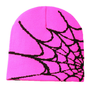 <span class=keywords><strong>Bonnet</strong></span> Jacquard Tricoté Personnalisé Style <span class=keywords><strong>Mode</strong></span> Y2K Toile d'Araignée Gothique Streetwear en Gros pour Hommes et Femmes - Product Image 6