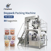 Machine d'emballage Doypack multi-stations Finalwe pour granulés et friandises pour animaux, grande capacité